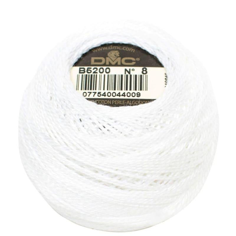 Нитка DMC Pearl Cotton B5200 8 Нитка DMC Pearl Cotton B5200 8