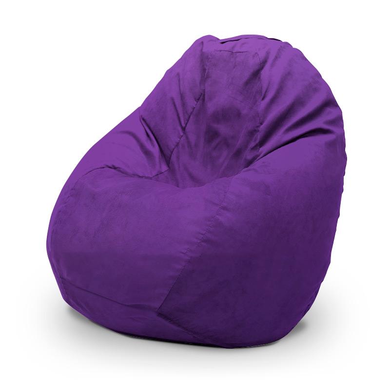 Кресло-мешок SanchoBAG Груша Велюр M 110x80 см Purple (kmg1001-v104-m)