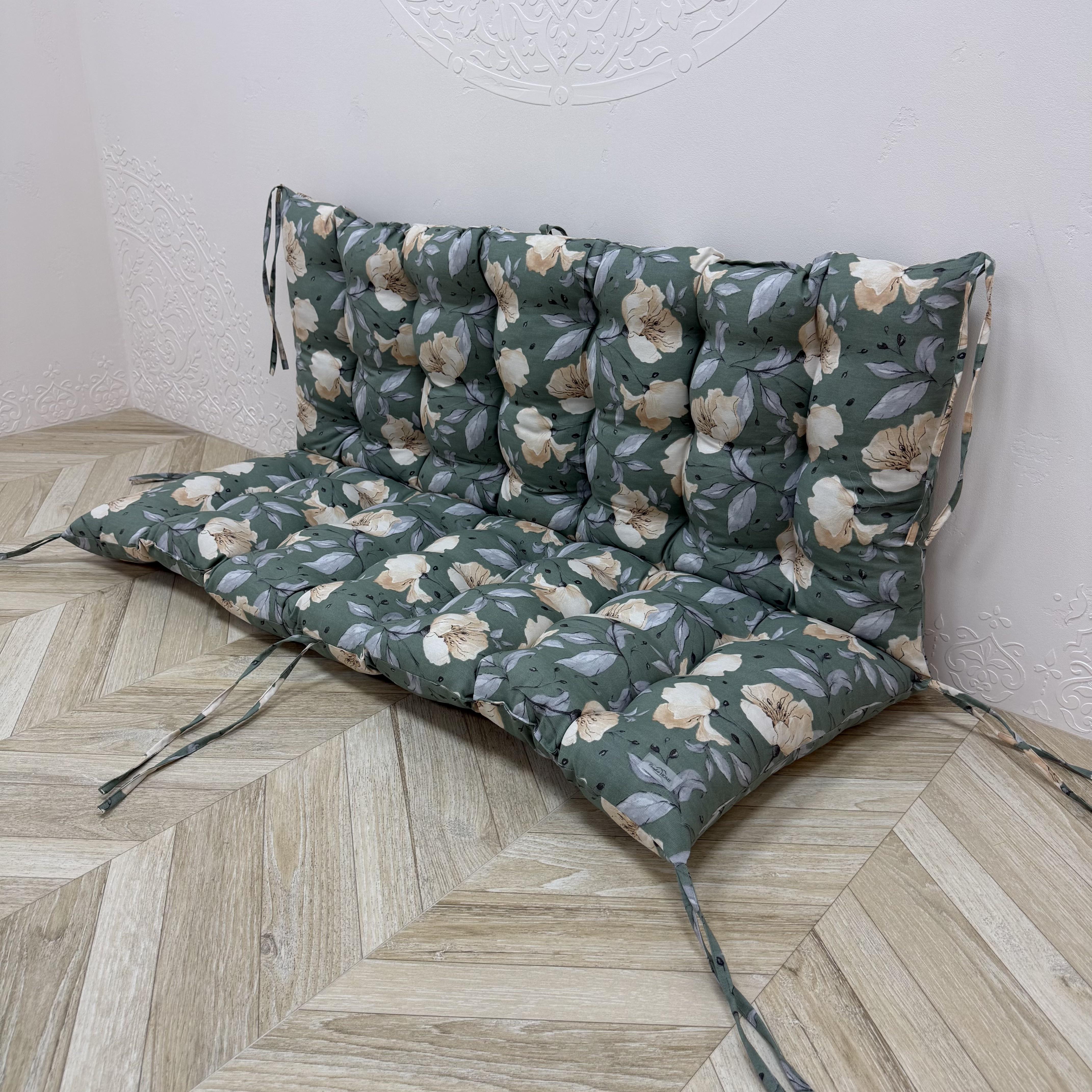 Подушка Comfort Home Multiflowers на поддоны/качели/каркасы/садовая мебель панама 150х50х50 см