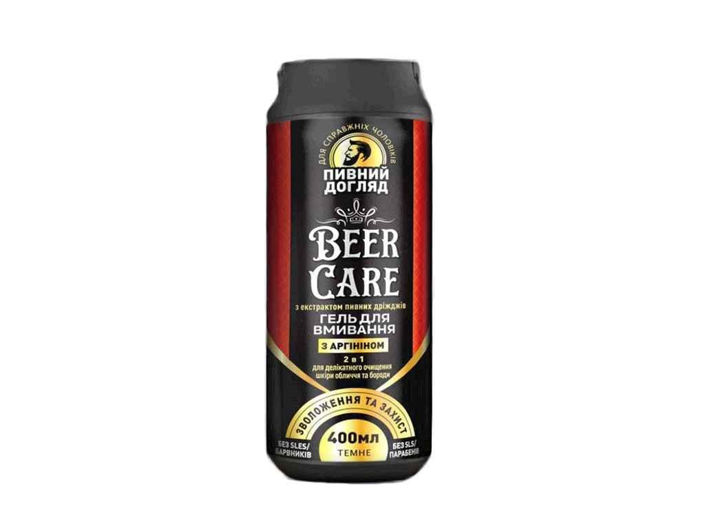 Гель для вмивання обличчя та бороди Beer Care 400 мл 2в1 з аргініном зволожуючий (1106481)