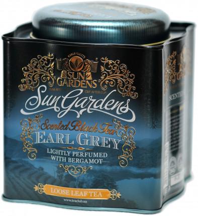 Чай чорний Sun Gardens Earl Gray 150 г з/б квадрат