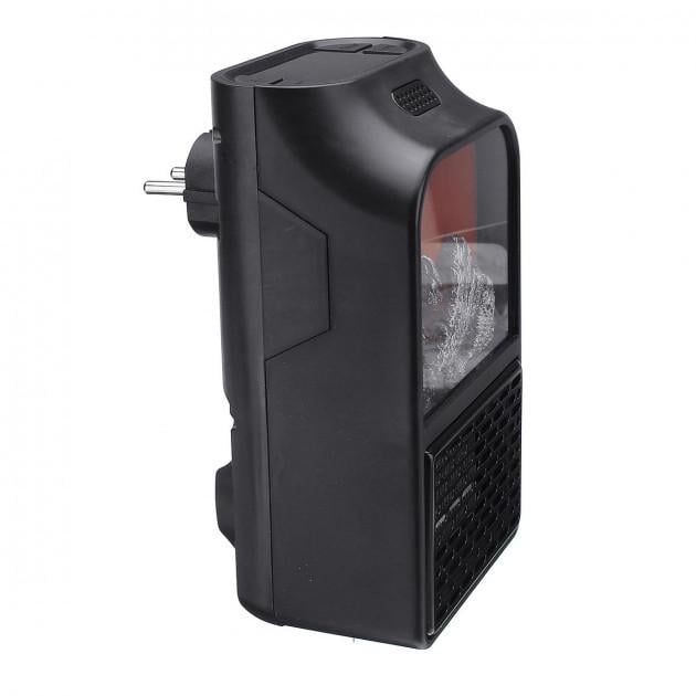 Портативный обогреватель Flame Heater LCD дисплеем и имитацией камина с пультом Черный