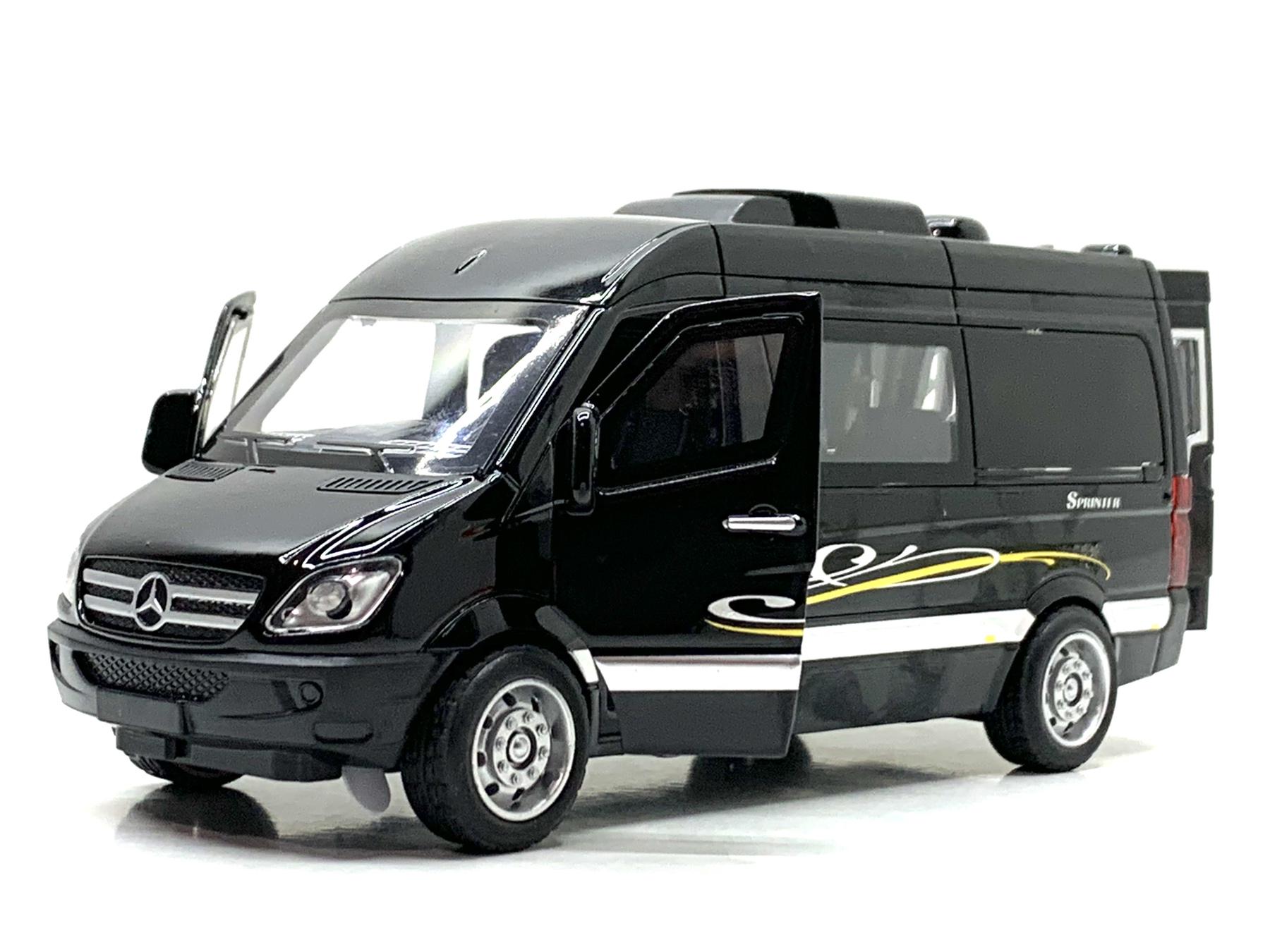 Машина АвтоСвіт Mercedes Sprinter инерционная открываются двери 15 см Черный (AP-1816) - фото 2