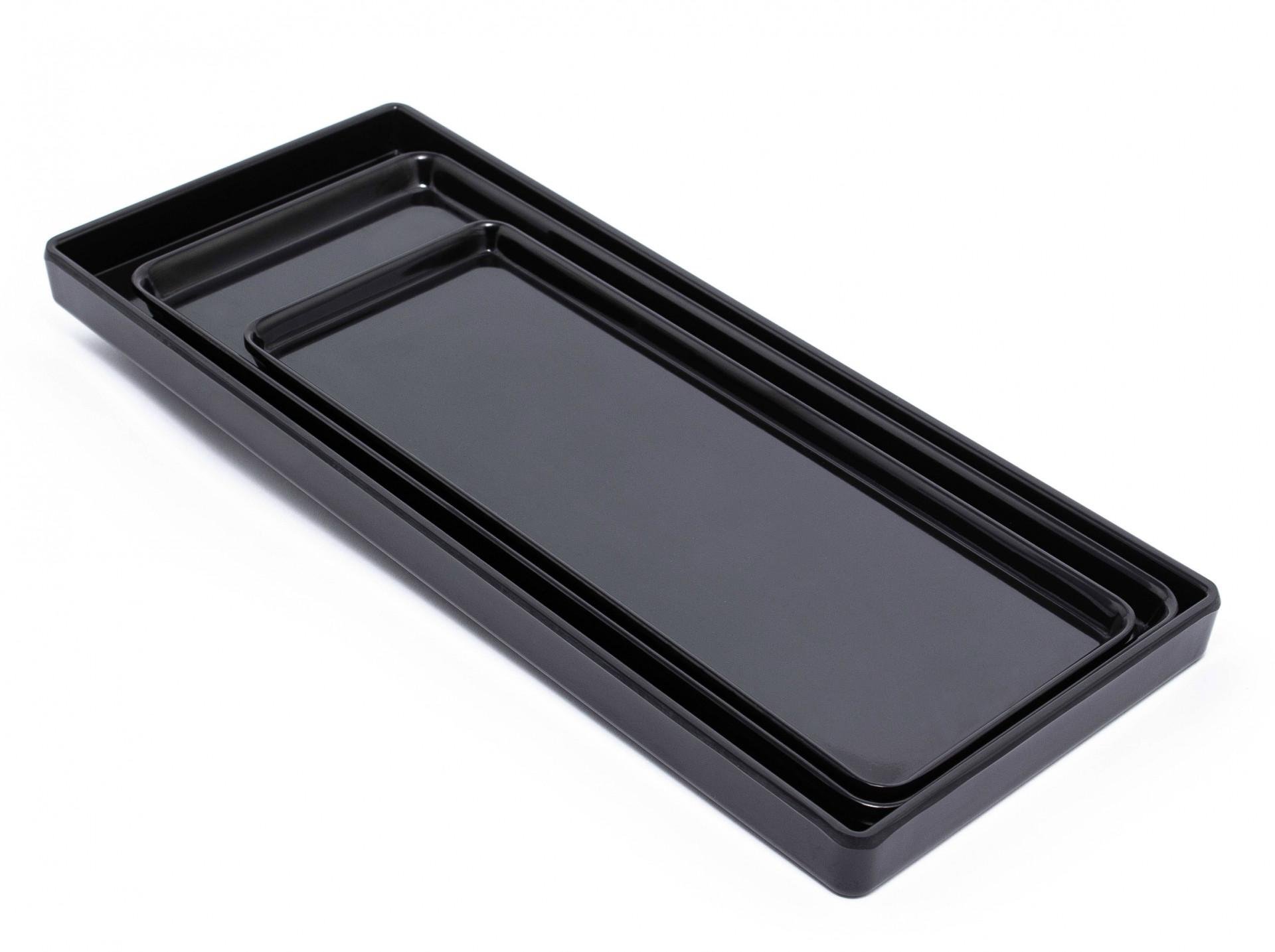 Таця з меламіну One Chef 50х18х1,7 см Чорний (26864152) - фото 8