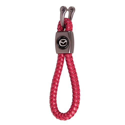 Брелок плетеный с кожзаменителя CN Mazda Красный (00000052738)