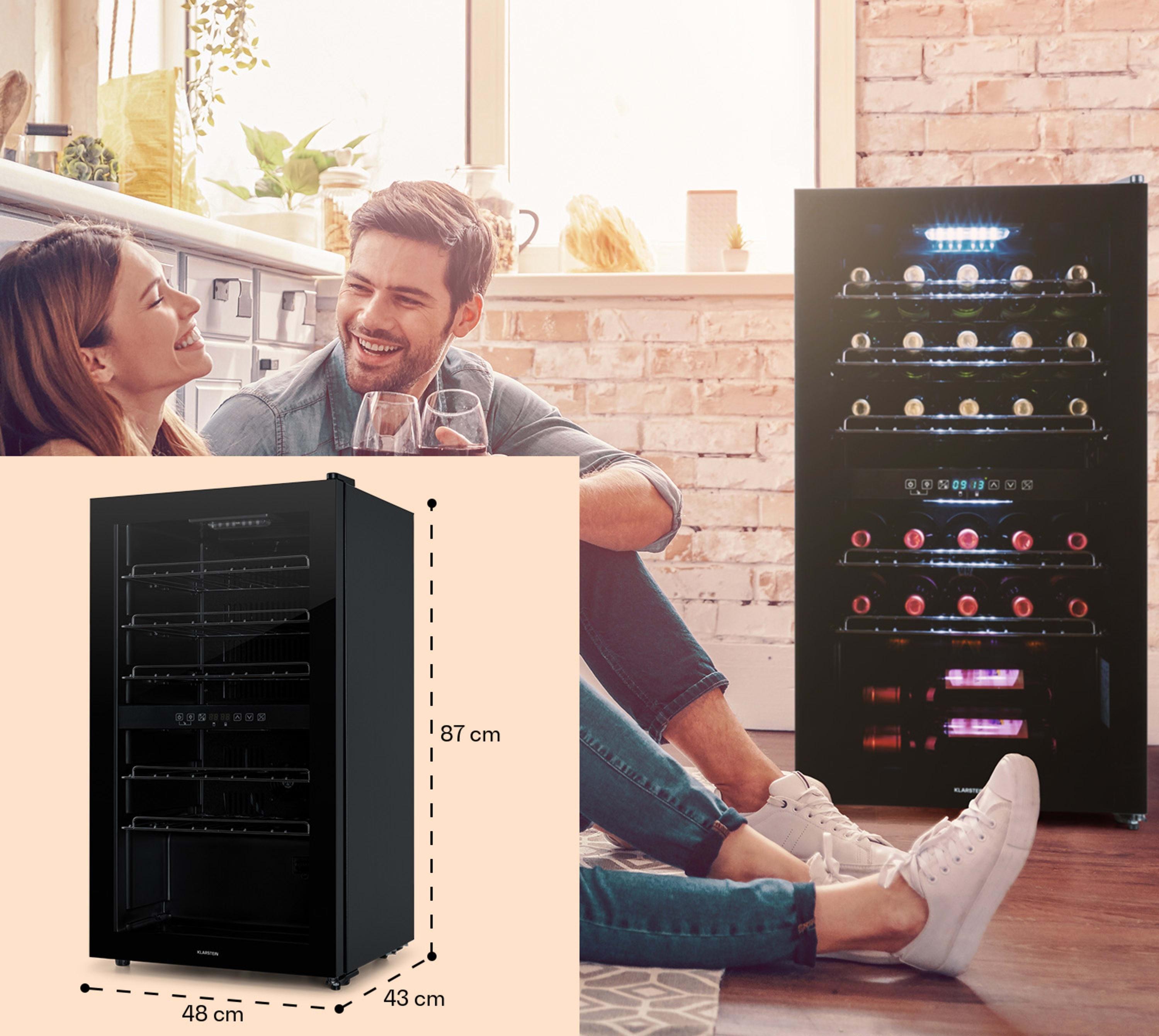 Холодильник для вина Klarstein Shiraz 29 Duo 2 зони 80 л 29 пляшок 5-22°C - фото 5