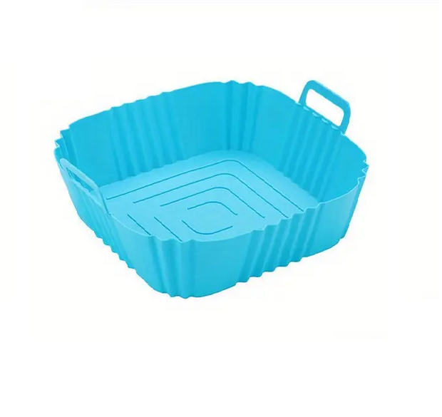Форма силіконова для аерогрилю та мультипечі ребриста 19,5 см Синій (REN-191)