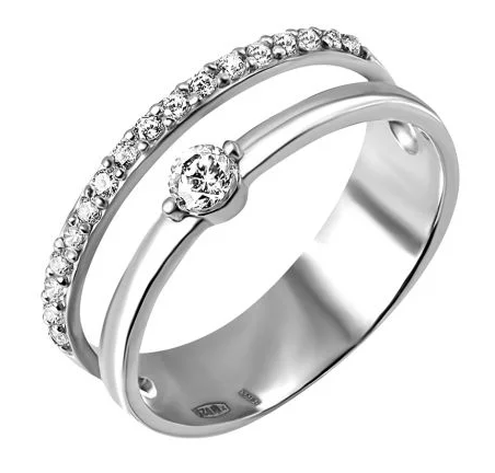 Кольцо серебряное Umax 10395 р. 19,5 мм (22520095)