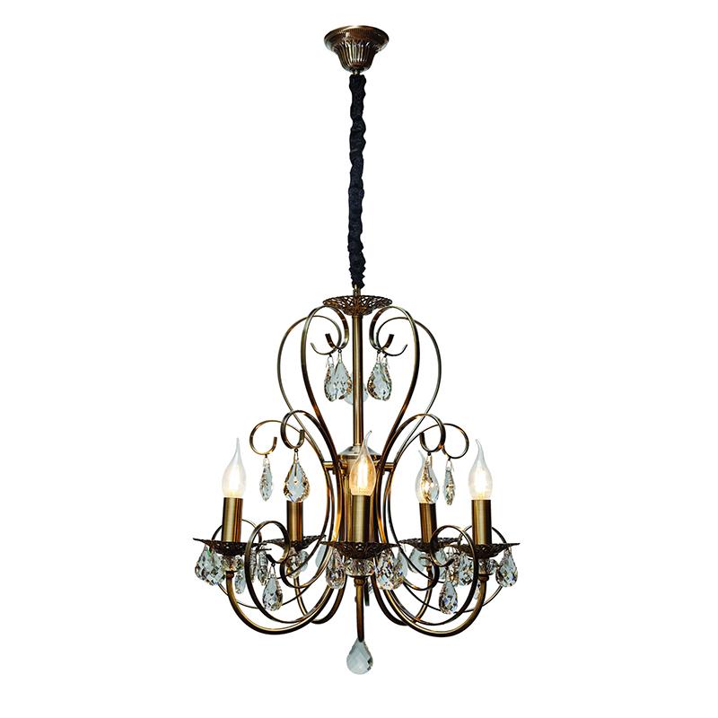 Люстра Light House LS-17135-5 AB свечи подвесная Бронзовый (16459)