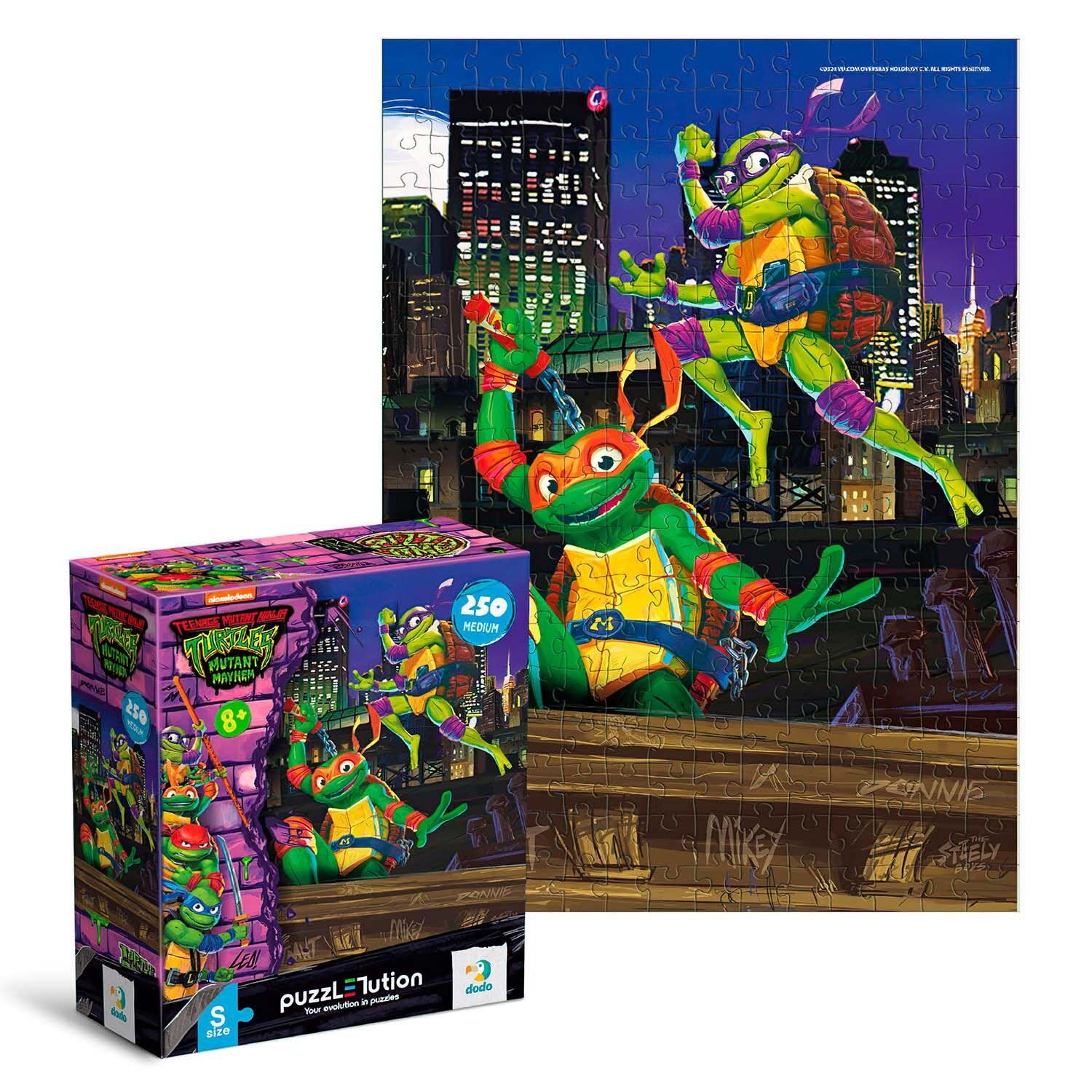 Пазл DoDo Medium-S TMNT Донателло та Мікеланджело 250 елементів (113071)