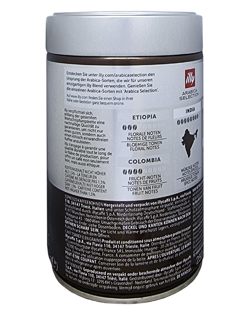 Кофе ILLY Monoarabica India 250 г зерно в металлической банке (56807) - фото 3 Кофе ILLY Monoarabica India 250 г зерно в металлической банке (56807) - фото 3