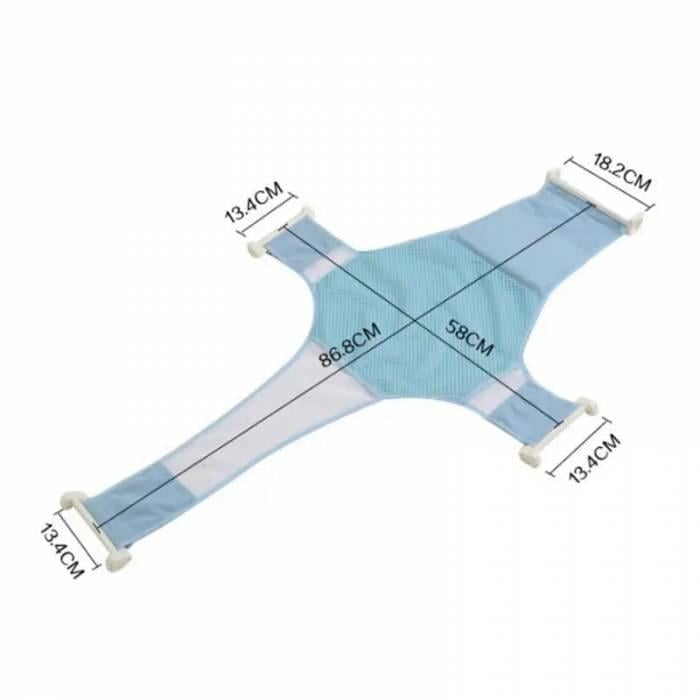 Гамак-сетка для купания новорожденного для ванной Голубой (2623082709) - фото 2