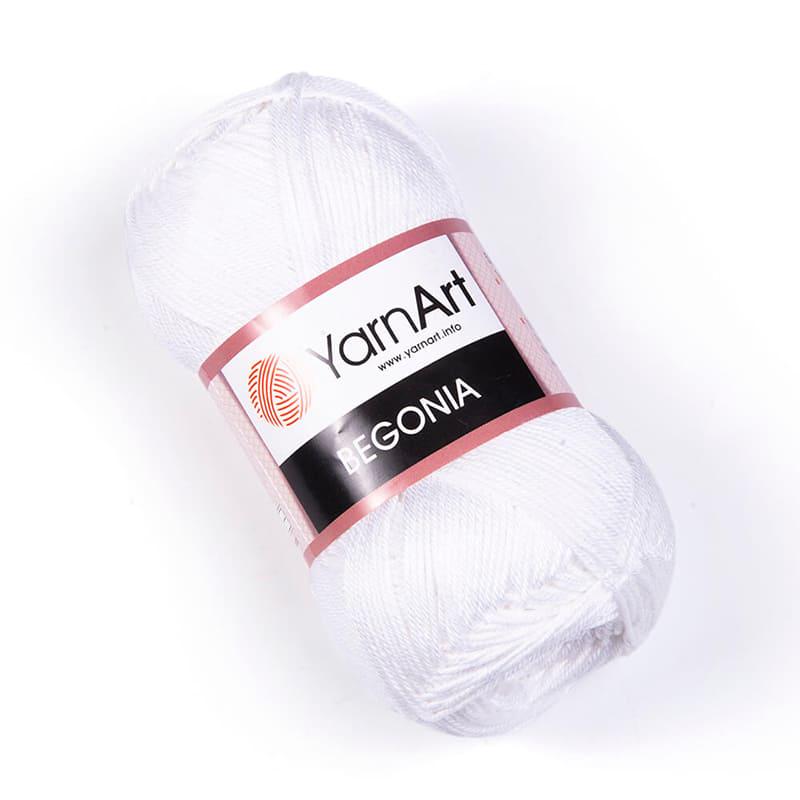 Пряжа YarnArt Begonia 1000 Белый