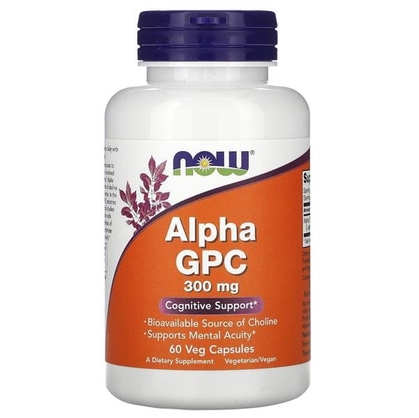 Комплекс для профилактики работы головного мозга NOW Foods Alpha GPC 300 mg 60 Veg Caps Комплекс для профилактики работы головного мозга NOW Foods Alpha GPC 300 mg 60 Veg Caps