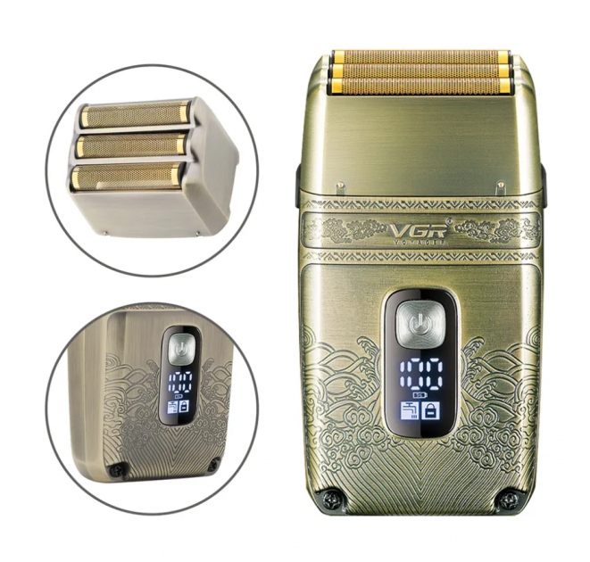 Шейвер електробритва VGR V-335 Shaver з трьома ножовими блоками (12596803) - фото 7 Шейвер електробритва VGR V-335 Shaver з трьома ножовими блоками (12596803) - фото 7