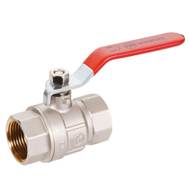 Кран шаровой KFA Armatura 3" ВВ прямой латунь (700-110-80)