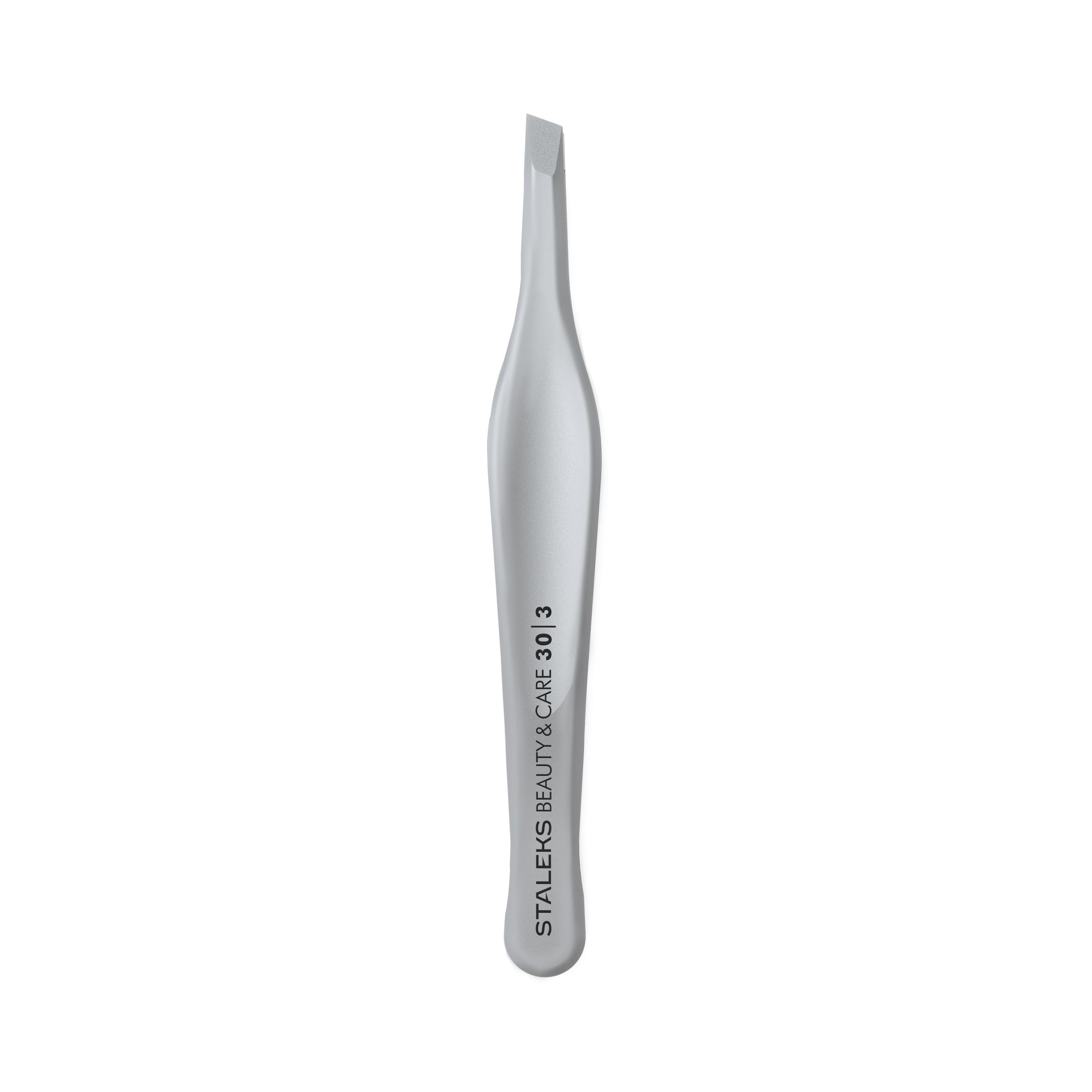 Пінцет для брів STALEKS BEAUTY & CARE 30 TYPE 3 широкий скошений (TBC-30/3) - фото 4