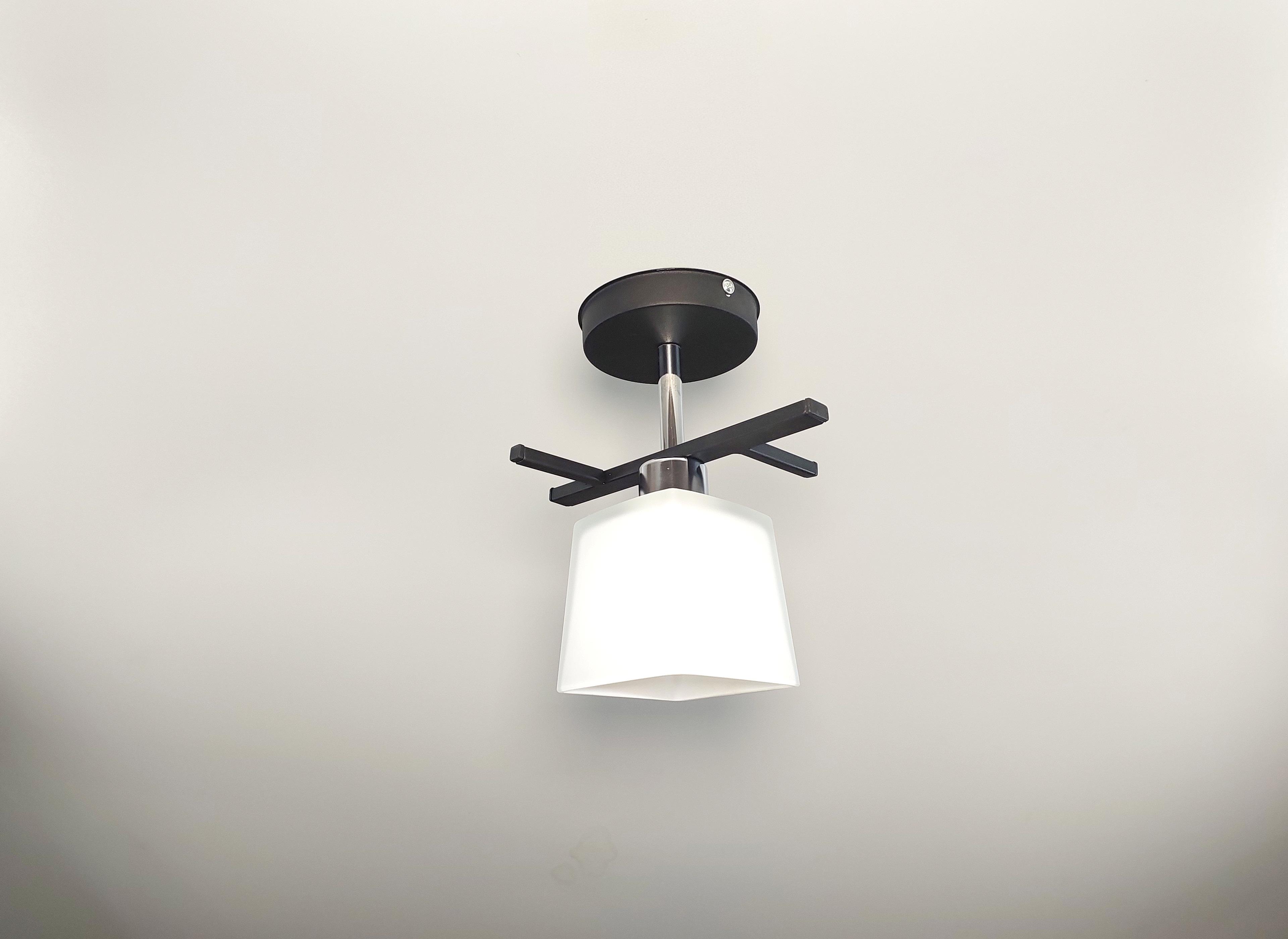 Люстра стельова 3280/1 на 1 плафон металева Чорний - фото 2 Люстра стельова 3280/1 на 1 плафон металева Чорний - фото 2