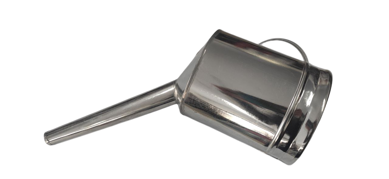 Лійка металева для ДП з латунною сіткою носик косий d 20 мм (020437Д2)