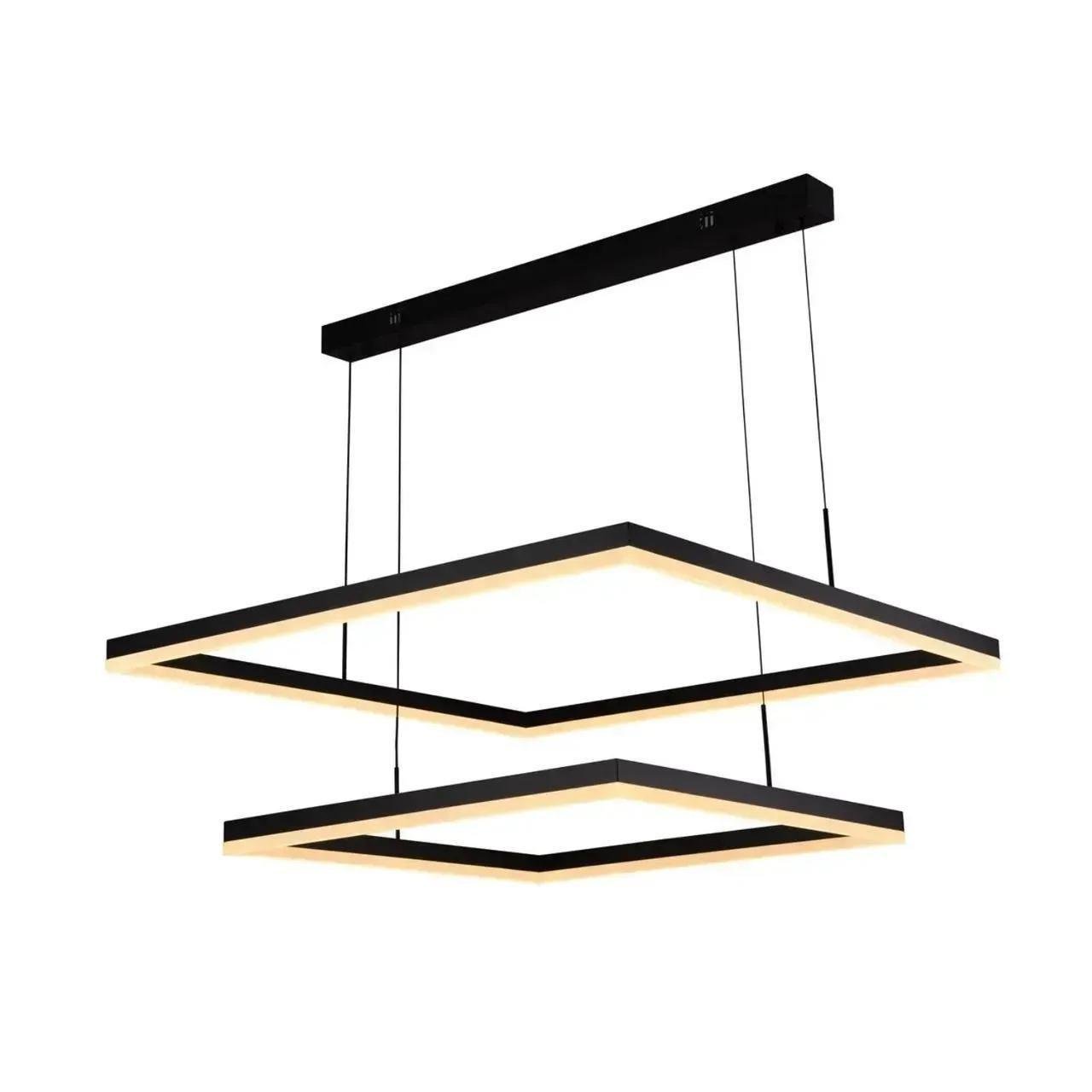 LED-люстра подвесная Valeso Interees с пультом и управлением через смартфон 3000/6400К 126W Черный (V-QQD3067 BK)