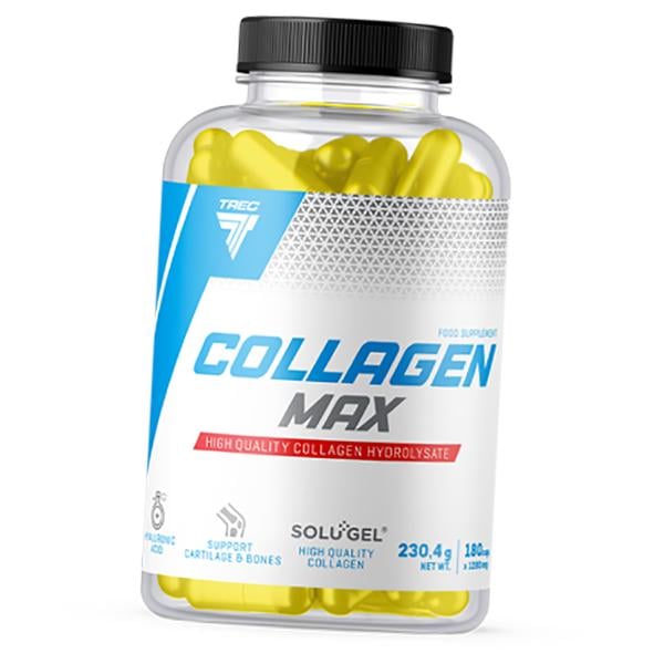 Гидролизат коллагена 1 типа и кислота Гиалуроновая Trec Nutrition Collagen Max 180 капс. (68101005)