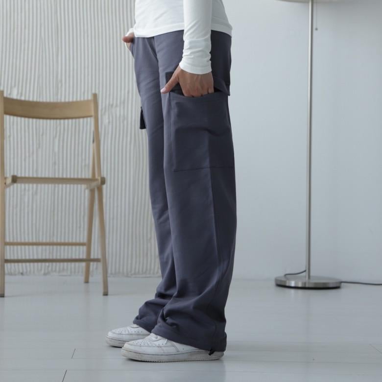 Штаны-карго для девушки GBI Teens 146 см Серый (13763)