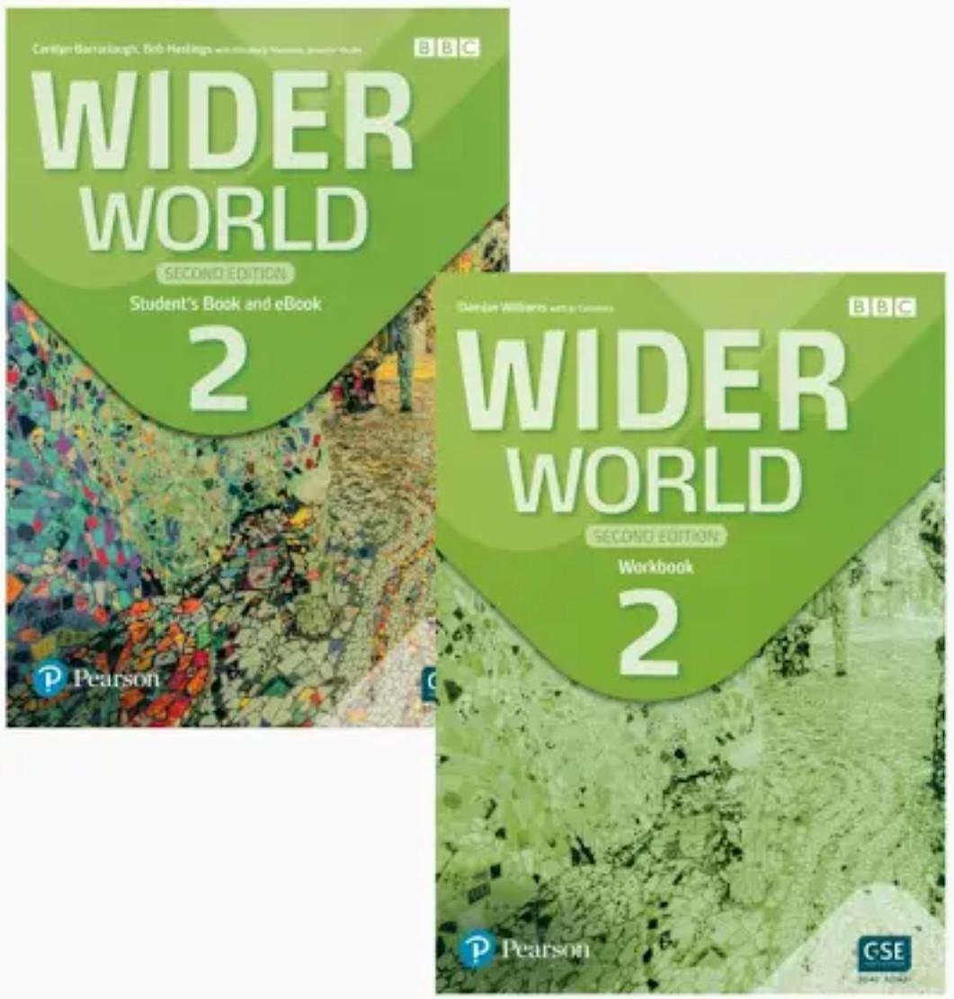 Учебник и рабочая тетрадь Wider world 2 second edition