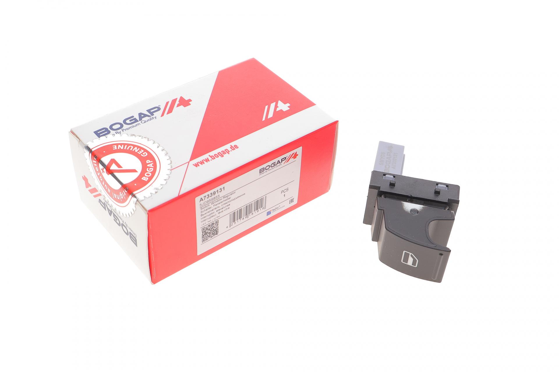 Кнопка стеклоподъемника BOGAP R Skoda Fabia II/Superb II 06-15 (A7339131)