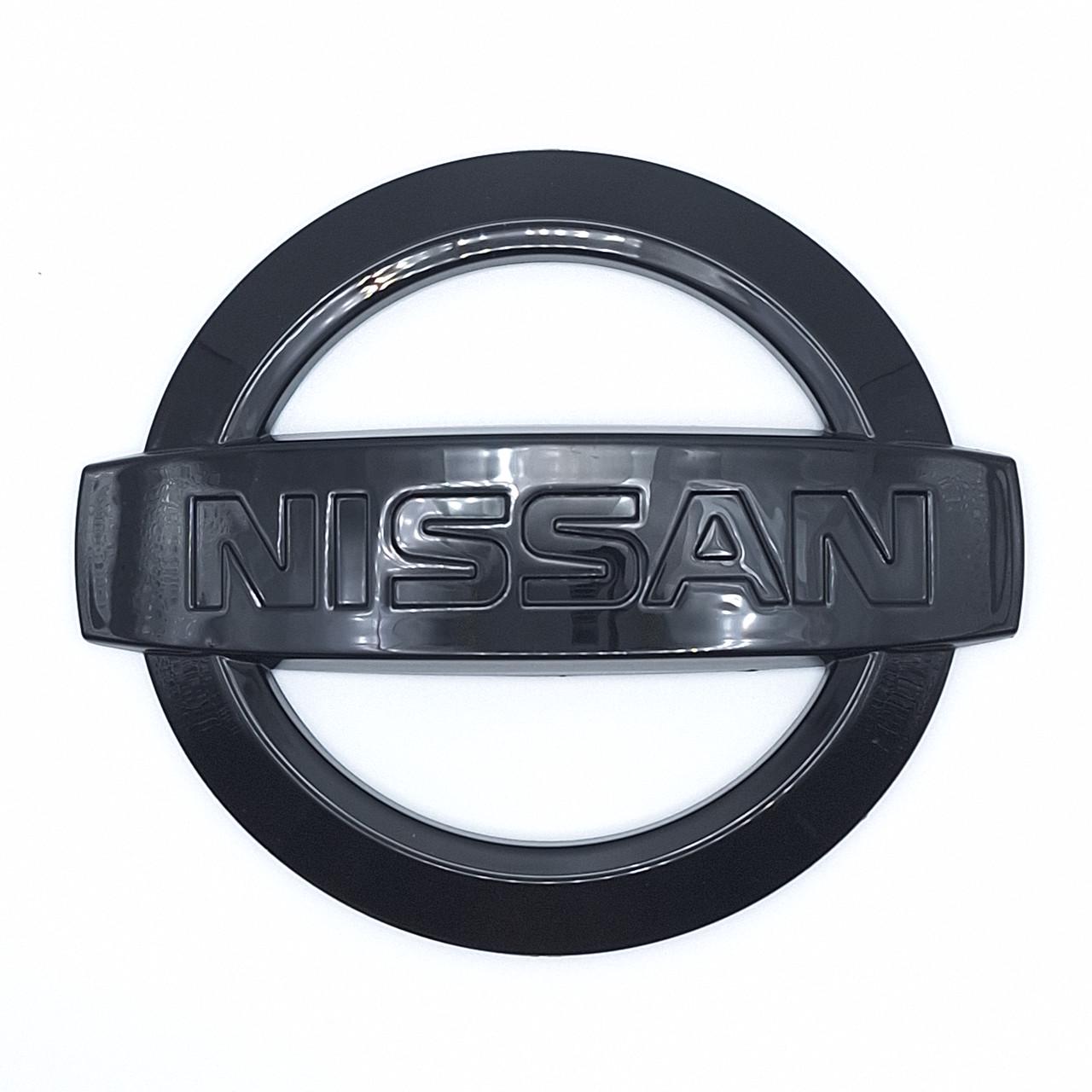 Эмблема Nissan 105х90 мм Черный глянцевый (2325612840)
