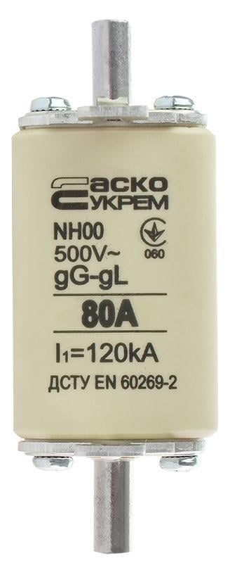 Предохранитель ножной АСКО-УКРЕМ с плавкой вставкой NH 00 80A gG (A0050010014)