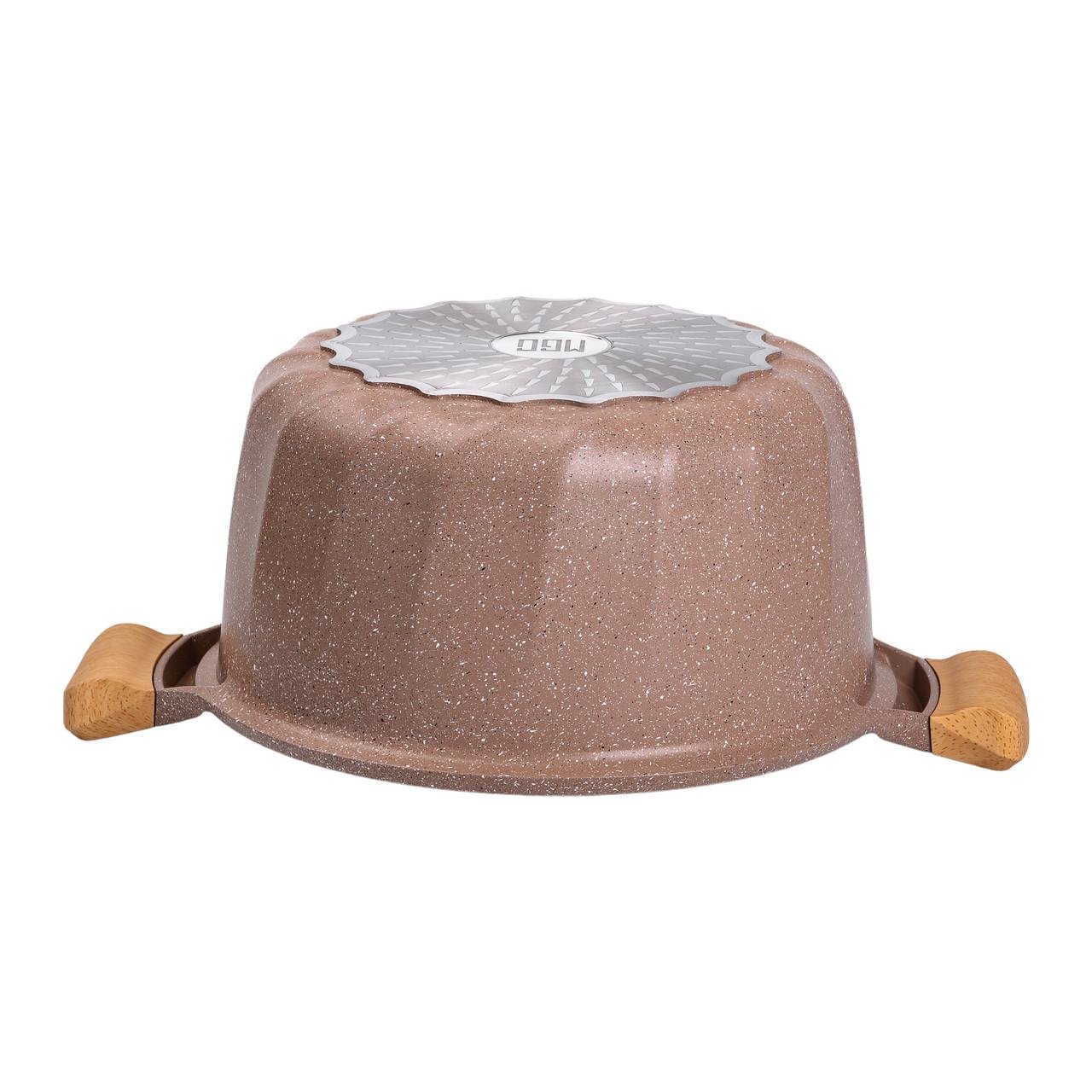 Кастрюля алюминиевая с антипригарным покрытием 11 л Ø 32 см - фото 3