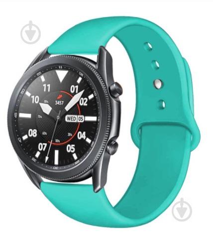 Ремешок BeWatch для Samsung Galaxy Watch 42mm | Galaxy Watch 3 41 mm силиконовый 20мм Мятный (1010397)