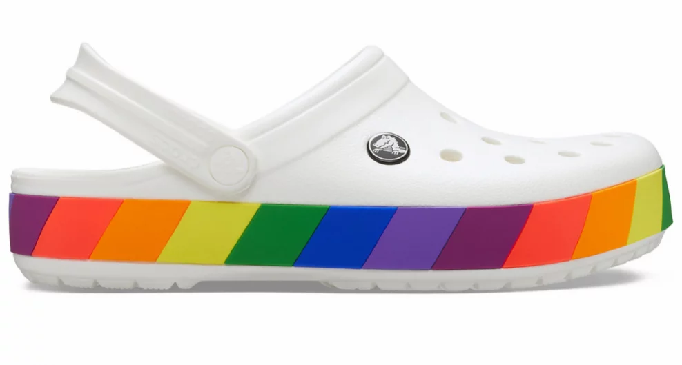 Сабо Crocs Crocband Rainbow Block Clog M7-W9 р. 39 White/Multi - фото 2