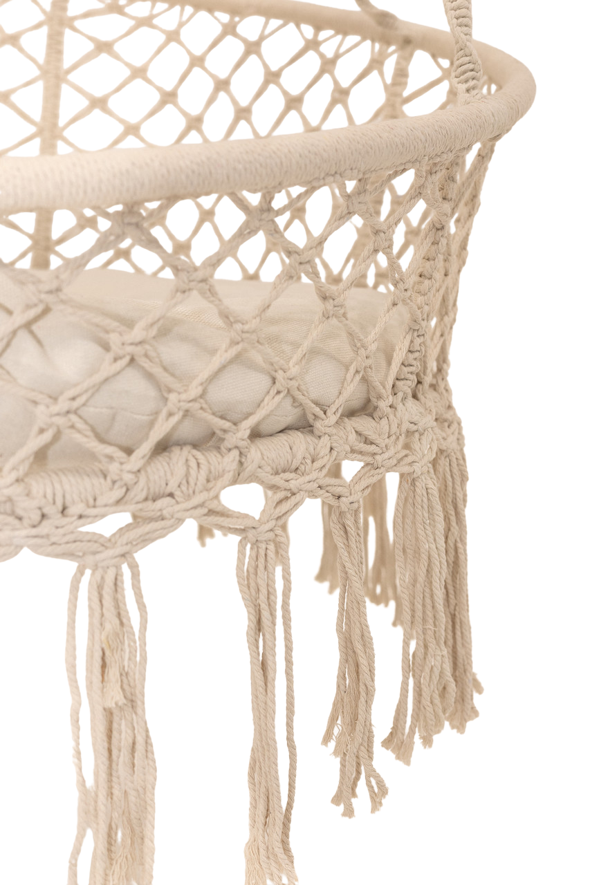 Качель круглая подвесная с подушкой WCG 140 см Белый (QNSW11WH1) - фото 5 Качель круглая подвесная с подушкой WCG 140 см Белый (QNSW11WH1) - фото 5