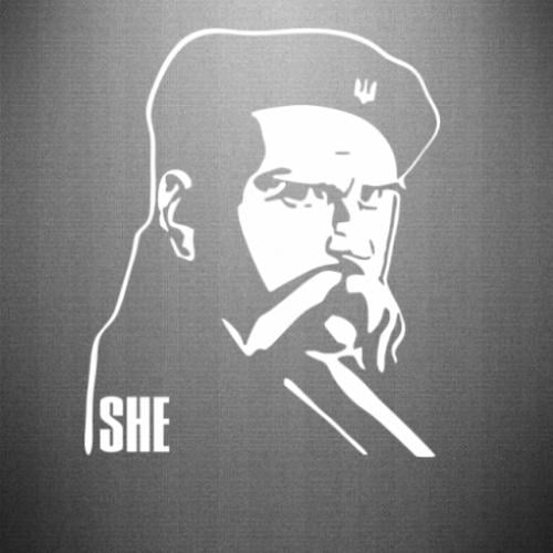 Наклейка Sheвченко 24,9x30 см Белый (21560907)