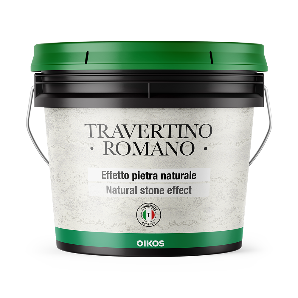 Штукатурка декоративна вапняна Oikos TRAVERTINO ROMANO 5 кг