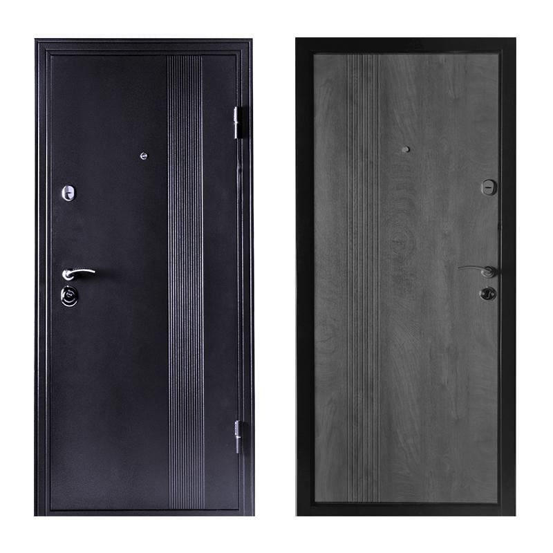 Дверь входная правая TD М-57 2050х860 мм Серый/Серый (28810172)