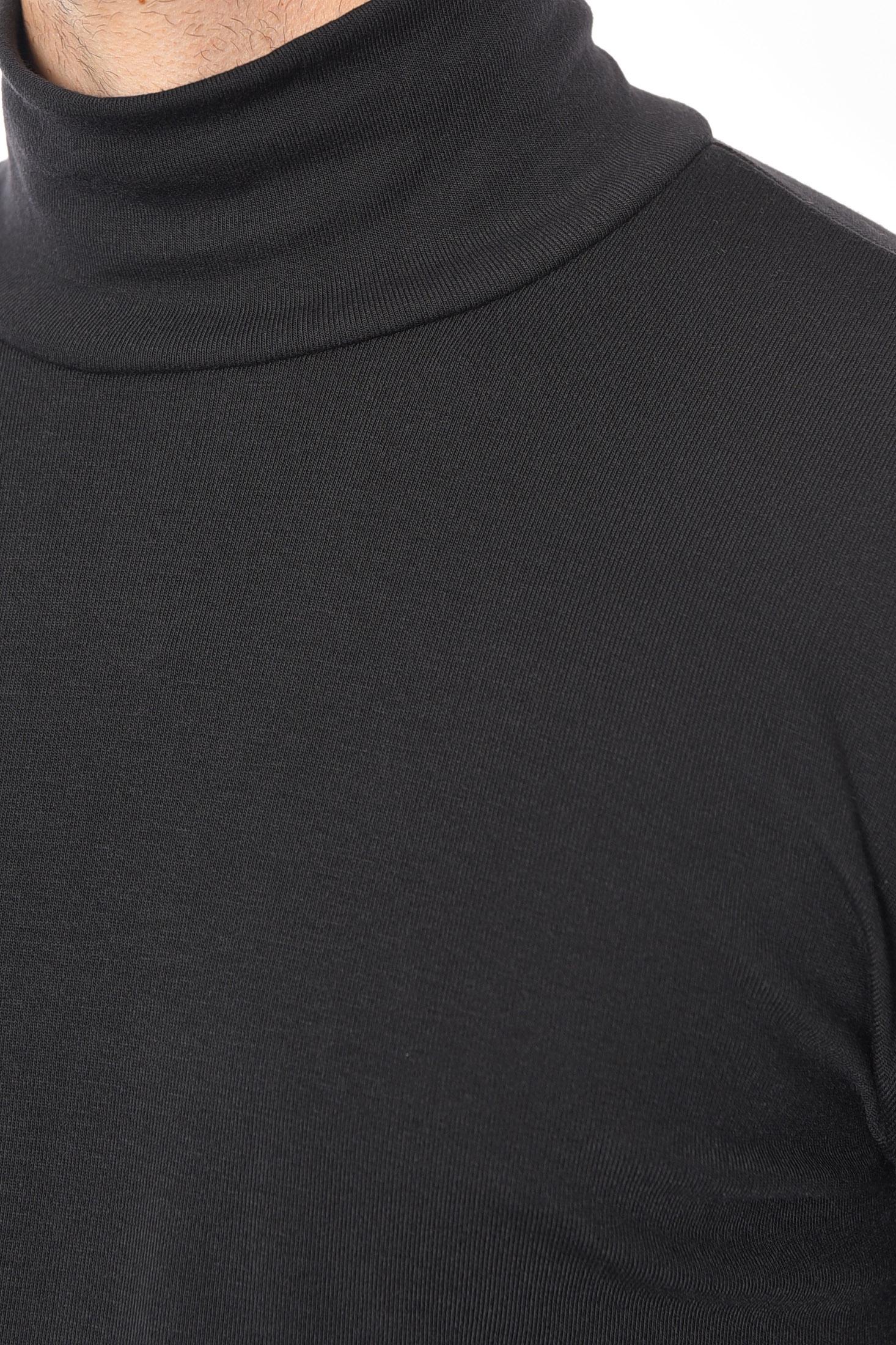 Гольф мужской полубатальный однотонный L Черный (192655) - фото 4