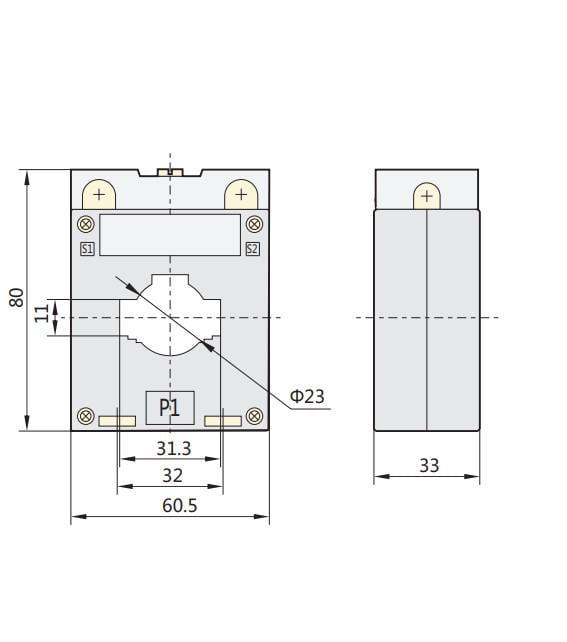 Трансформатор струму CHINT BH-0.66 30I 250/5A CL0.5 IEC (364928) - фото 2