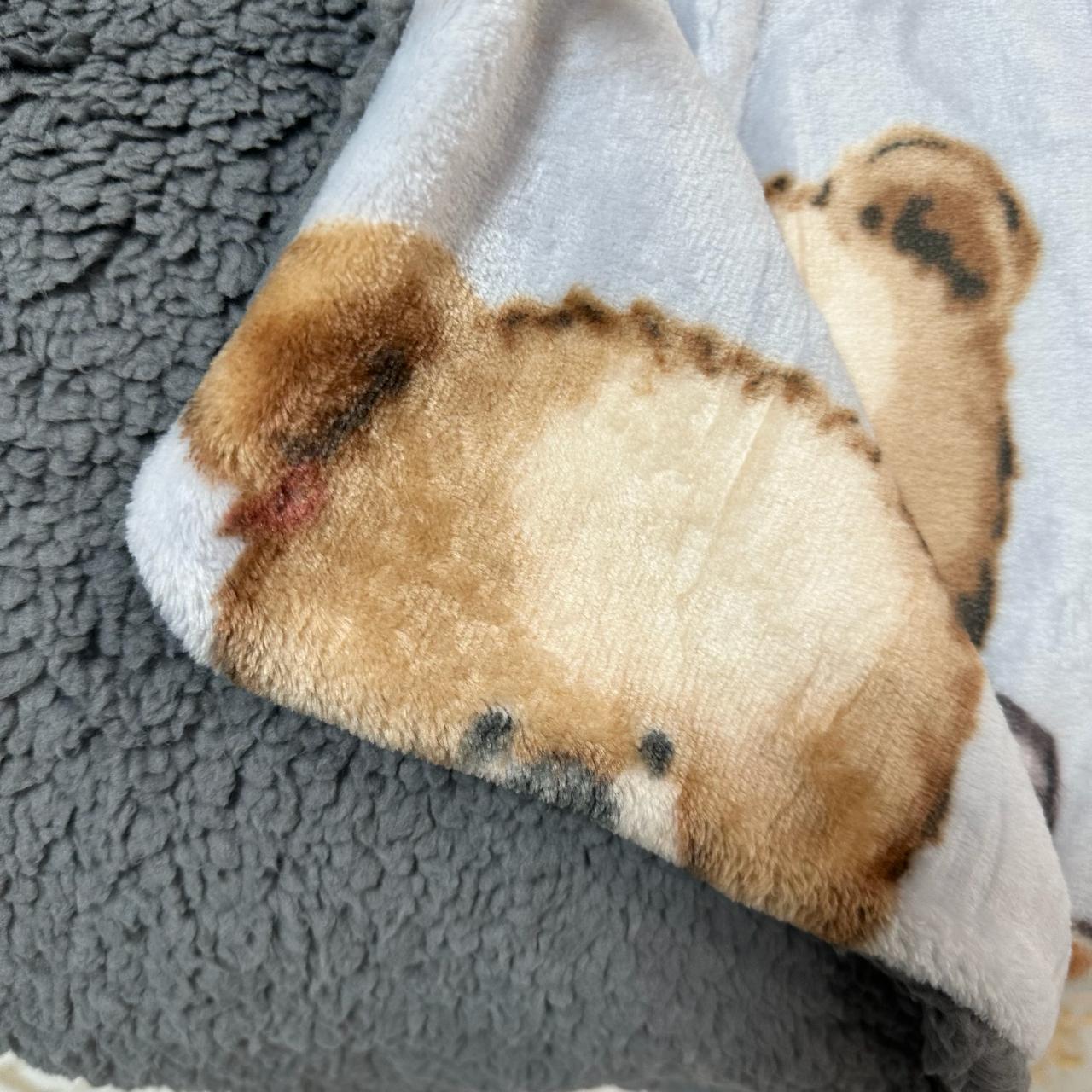 Плед-покрывало двустороннее с рисунком 200х220 см Серый (PL-2-4) - фото 9