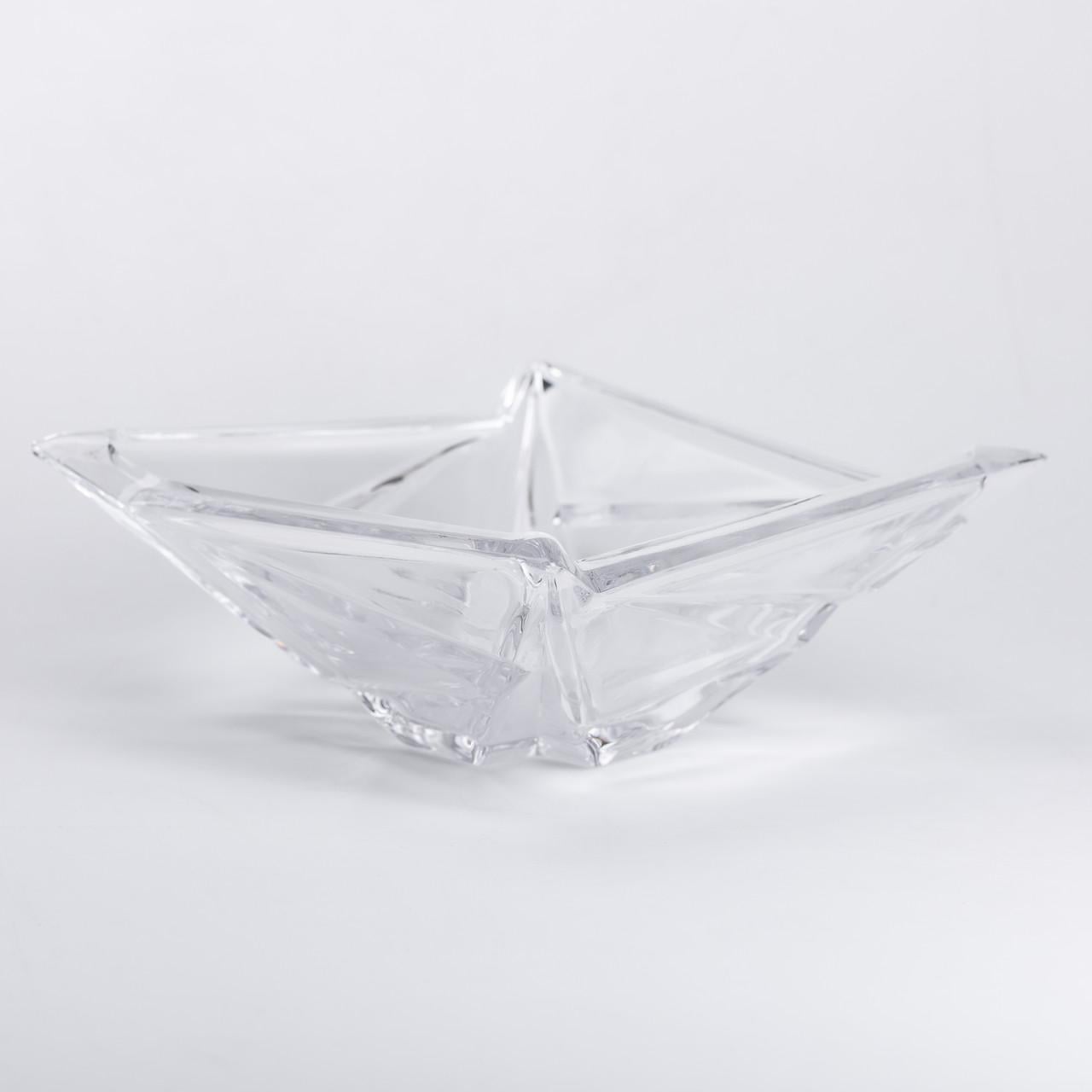 Салатница стеклянная 21,5х21,5 см