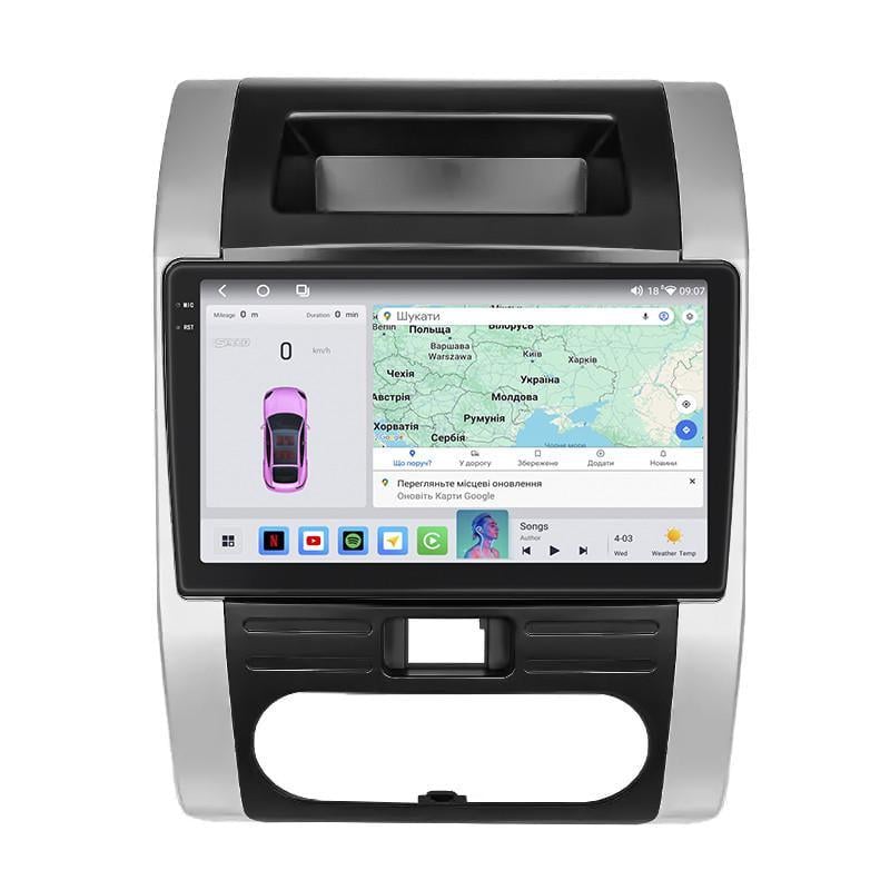Автомагнитола штатная Lesko для Nissan X-Trail II 2007-2011 10" 4/64 QLED CarPlay 4G Wi-Fi GPS 360 Prime MOB