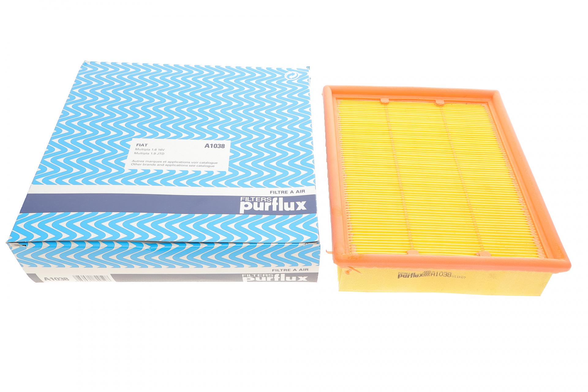 Фильтр воздушный PURFLUX для Fiat Multipla 1,6/1,9JTD 99-10- (A1038)