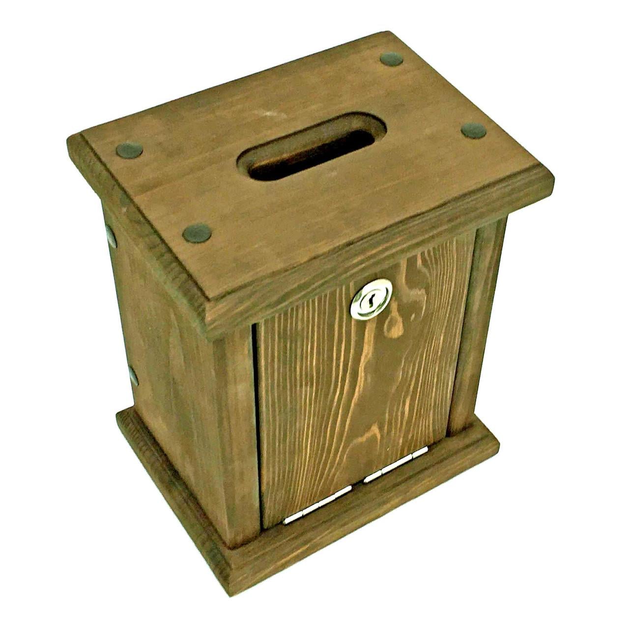 Ящик для сбора денег из дерева Мухара Мускат (КЕШ-000207)