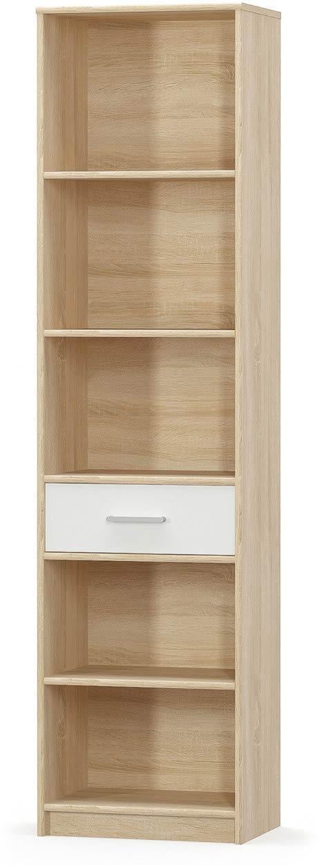 Пенал Mebel Service 1Ш Тіпс 50,2х34,3х195 см Дуб самоа/Білий (31516263)