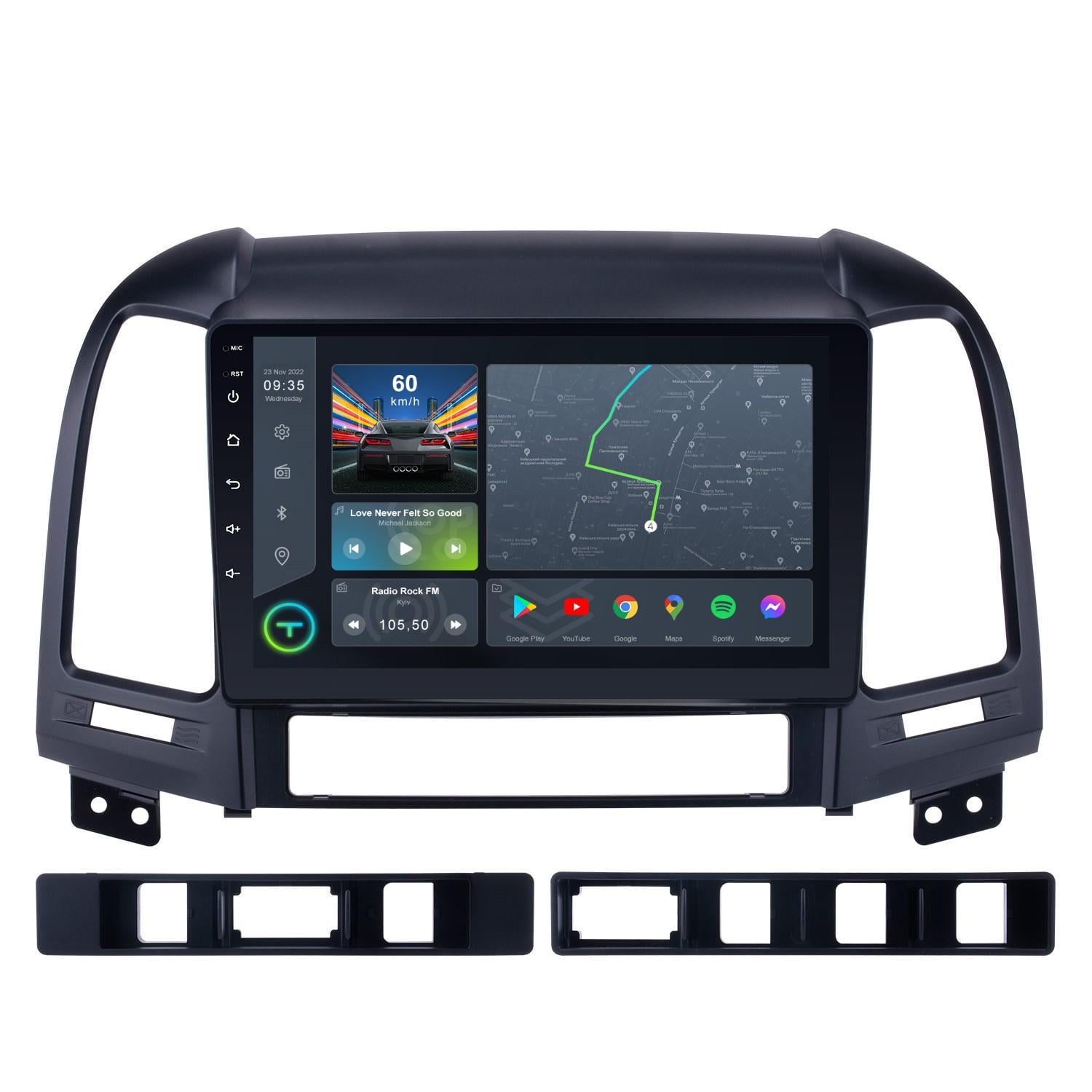 Автомагнитола штатная Torssen F9232 для Hyundai Santa Fe 2006-2012 г. 4G/Carplay/DSP 2/32 GB 9" (20220654)