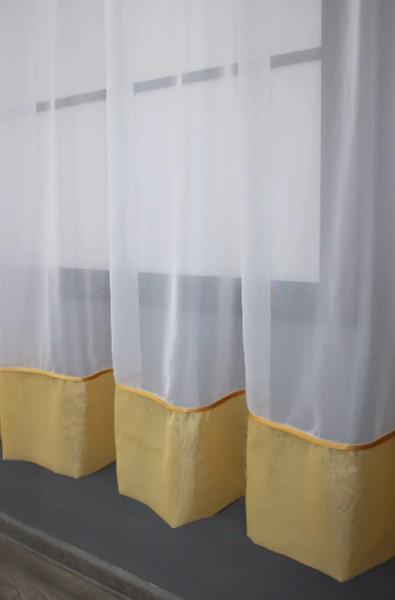 Занавеска на кухню 280х170 см Белый/Золотистый (110к) - фото 4 Занавеска на кухню 280х170 см Белый/Золотистый (110к) - фото 4