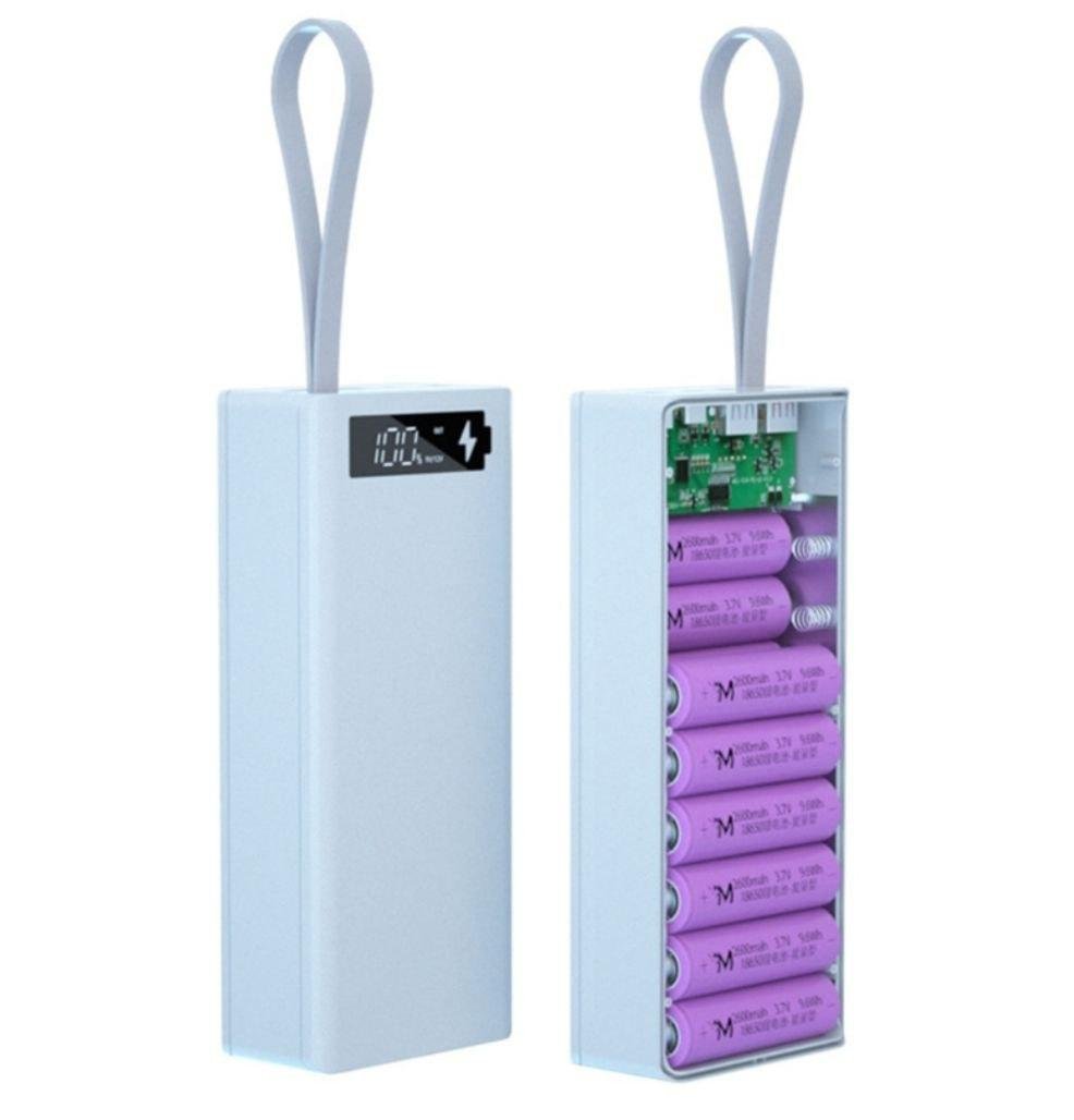 Корпус для повербанка на 16 ячеек 18650 50000 mAh 3A 5/9/12 В 2USB (9590040) - фото 4