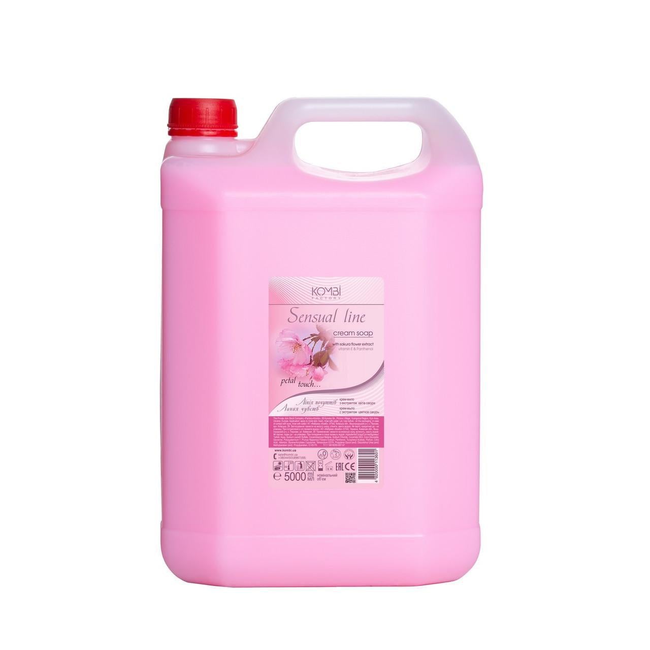 Крем-мыло Kombi Factory "Линия чувств" Прикосновение лепестка канистра 5000 мл (2609112064)