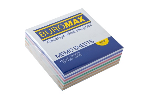 Бумага для заметок Buromax склеенная ЗЕБРА 90х90х30 мм (BM.2256)